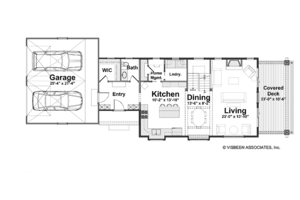 Floor Plan - Main Floor for Traditional House Plan #928-192 - 3 bed, 2.5 bath
