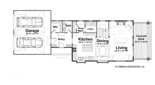 Traditional Floor Plan - Main Floor Plan #928-192