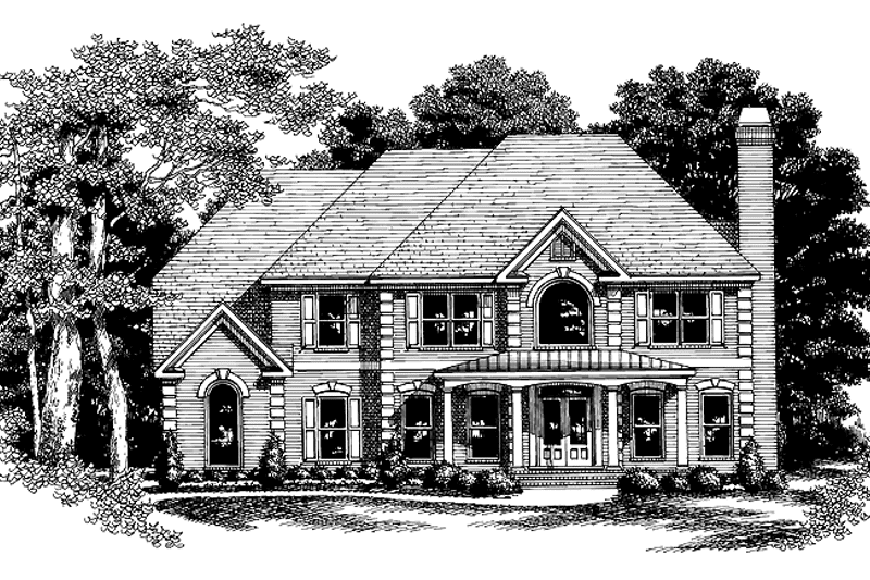 Home Plan - Exterior - Front Elevation 3 for Colonial House Plan #927-490 - 4 bed, 3.5 bath