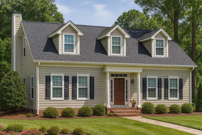 Home Plan - Colonial Exterior - Front Elevation Plan #17-231