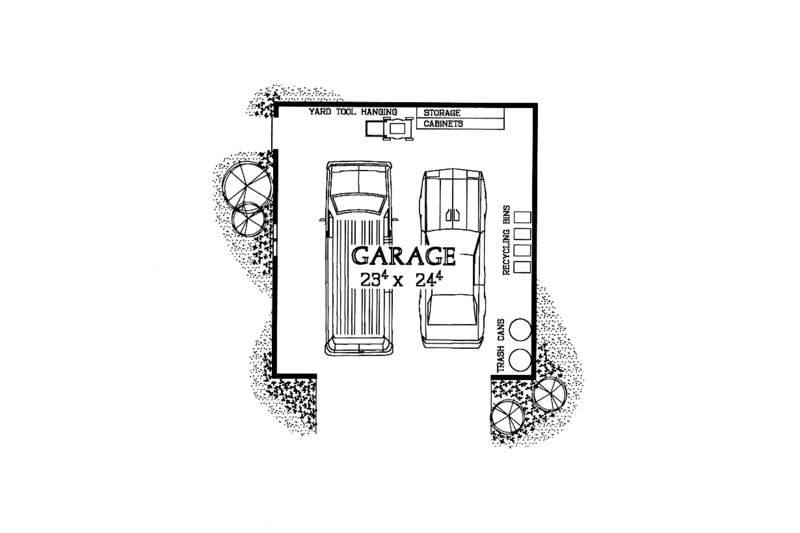 Dream House Plan - Floor Plan - Main Floor for Mediterranean House Plan #72-1141, 0 bath