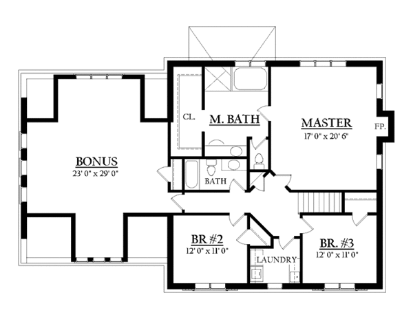 Dream House Plan - Country Floor Plan - Upper Floor Plan #937-5