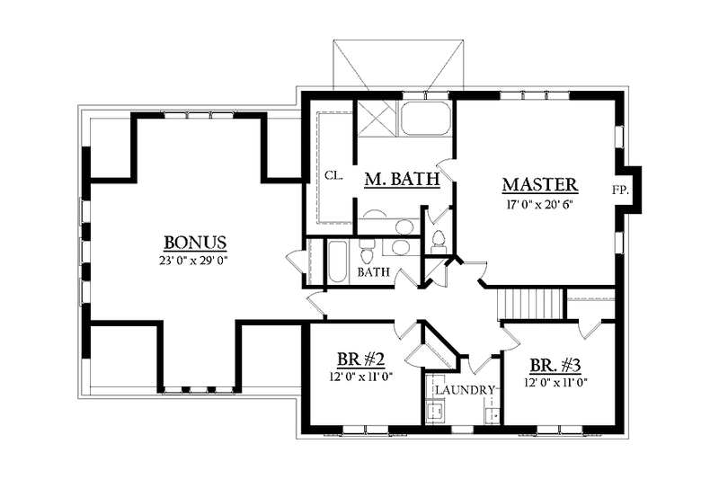 House Plan Design - Floor Plan - Upper Floor for Country House Plan #937-5 - 4 bed, 2.5 bath
