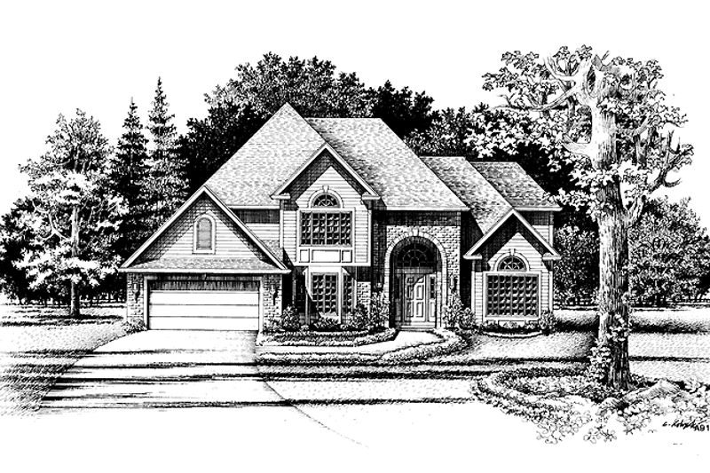 House Plan Design - Traditional Exterior - Front Elevation Plan #316-217