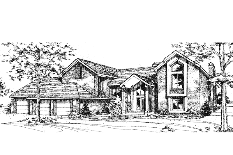 Dream House Plan - Traditional Exterior - Front Elevation Plan #320-857