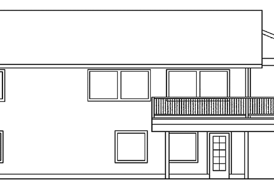 Exterior - Rear Elevation for Country House Plan #60-1025 - 3 bed, 2 bath