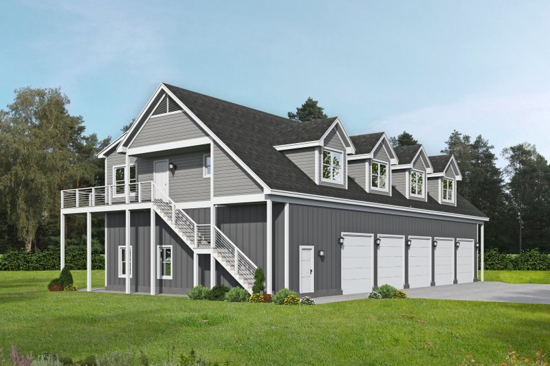 Dream House Plan - Barndominium Exterior - Front Elevation Plan #932-443