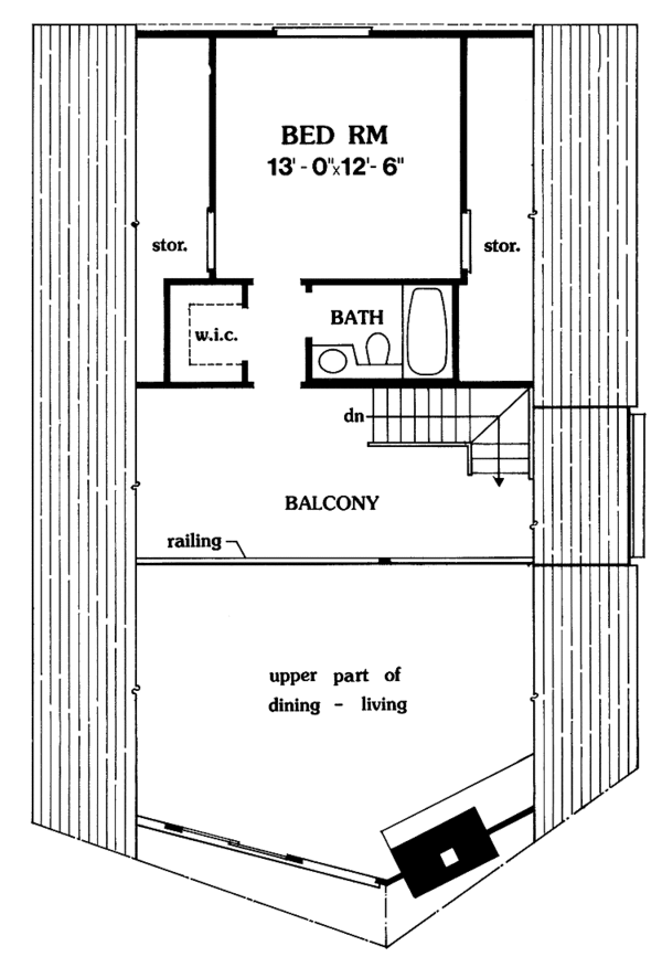 House Plan Design - Floor Plan - Upper Floor Plan #456-60