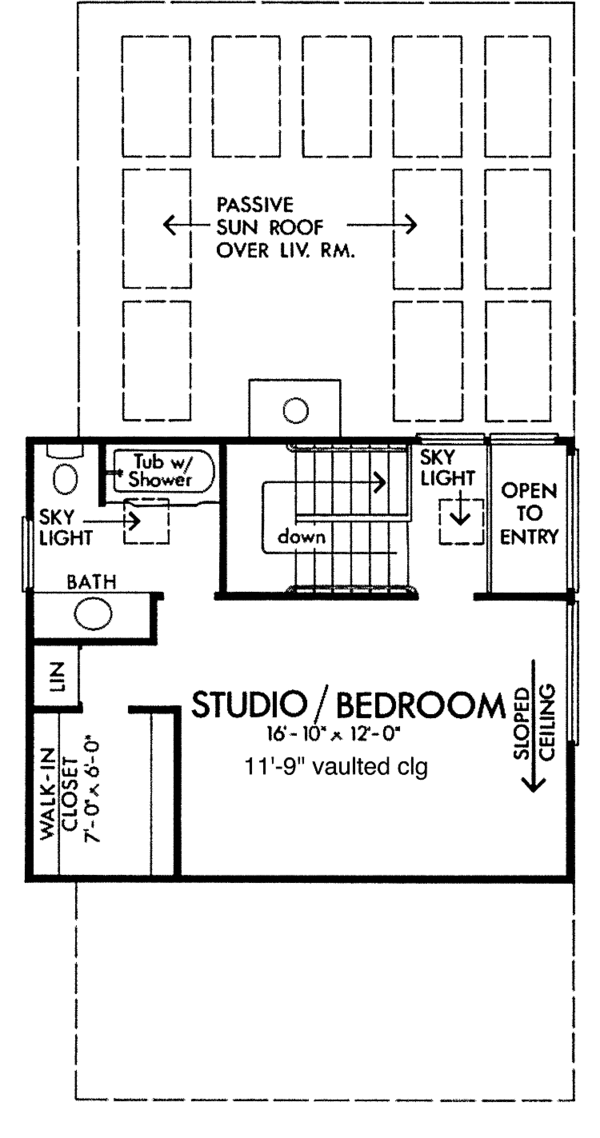 House Plan Design - Contemporary Floor Plan - Upper Floor Plan #320-822