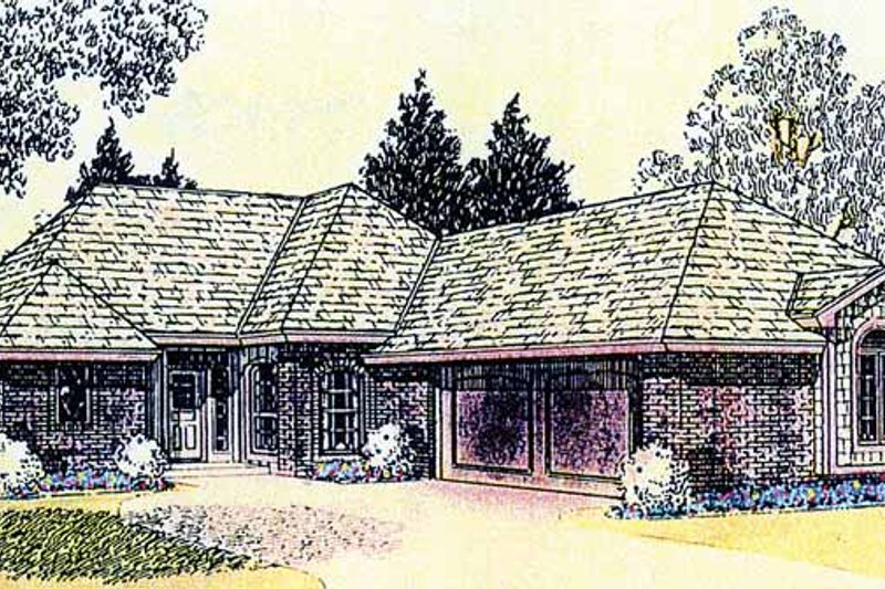 House Plan Design - Ranch Exterior - Front Elevation Plan #310-1214