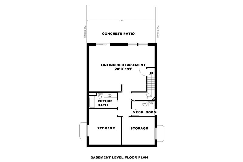 Dream House Plan - Unfinished Basement Foundation
