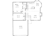 Traditional Style House Plan - 2 Beds 1 Baths 900 Sq/Ft Plan #58-154 