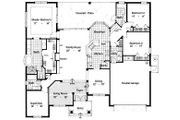 Mediterranean Style House Plan - 3 Beds 3 Baths 2456 Sq/Ft Plan #417-270 