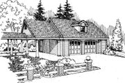 Traditional Style House Plan - 0 Beds 0 Baths 388 Sq/Ft Plan #124-653 