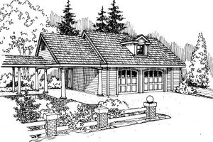 Traditional Exterior - Front Elevation Plan #124-653