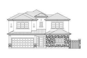 European Exterior - Front Elevation Plan #411-856