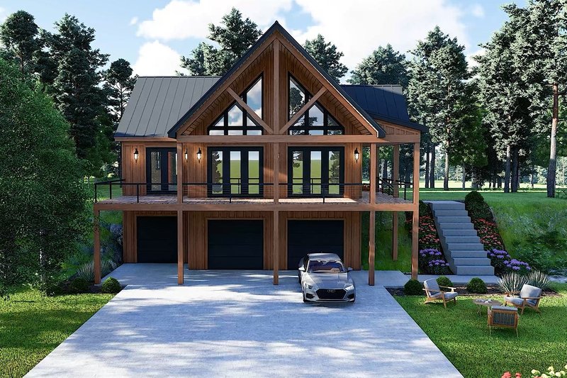 House Blueprint - Exterior - Other Elevation 1 for Country House Plan #932-1181 - 3 bed, 2.5 bath
