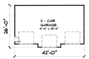 Farmhouse Style House Plan - 0 Beds 0 Baths 1036 Sq/Ft Plan #75-191 