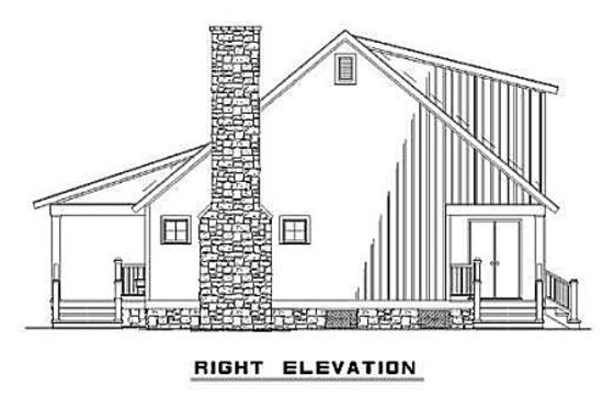 Exterior - Other Elevation 1 for Cottage House Plan #17-2018 - 3 bed, 2 bath