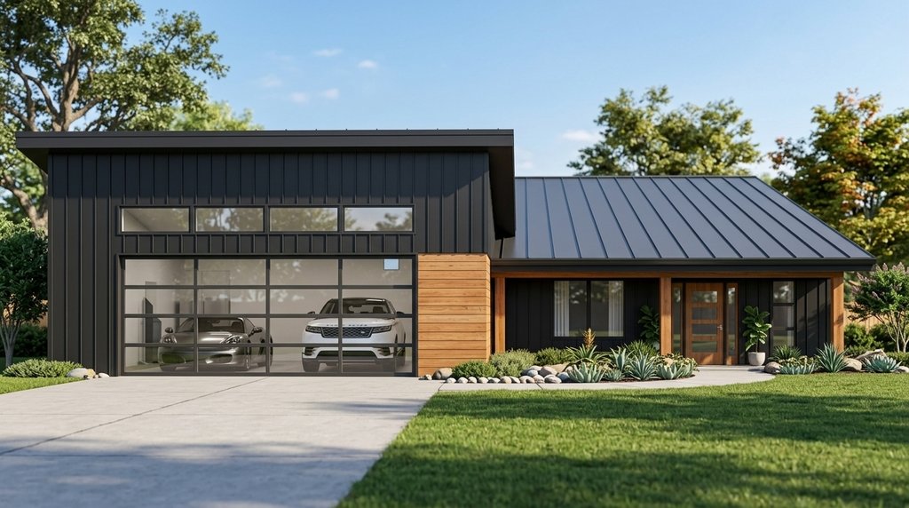 Exterior - Front Elevation 2 for Contemporary House Plan #1064-364 - 2 bed, 2 bath