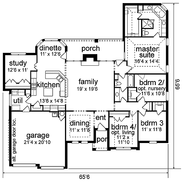Dream House Plan - European Floor Plan - Main Floor Plan #84-247