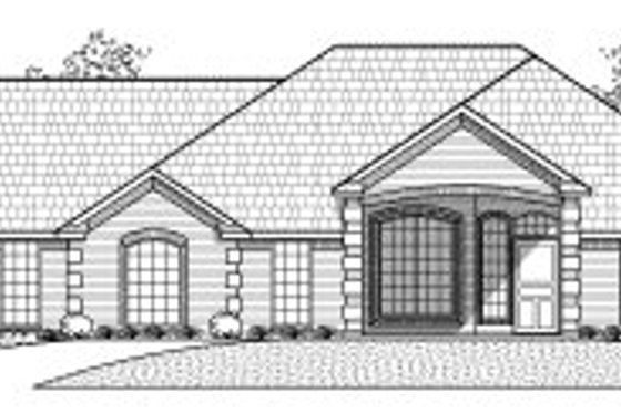 Exterior - Front Elevation for Traditional House Plan #65-469 - 4 bed, 2 bath