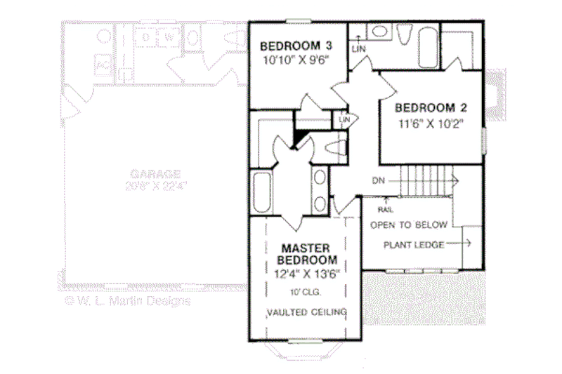 Dream House Plan - Floor Plan - Upper Floor for Traditional House Plan #20-301 - 3 bed, 2.5 bath