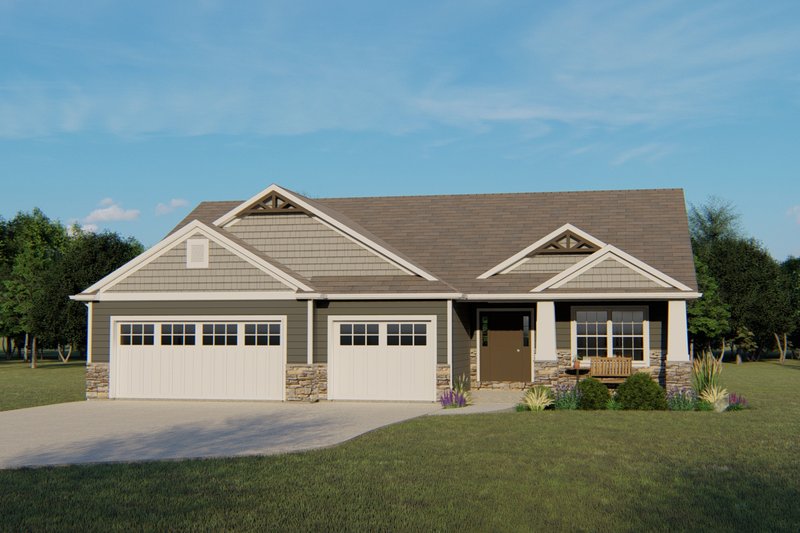 Ranch Style House Plan - 3 Beds 2 Baths 3724 Sq/Ft Plan #1064-70 ...