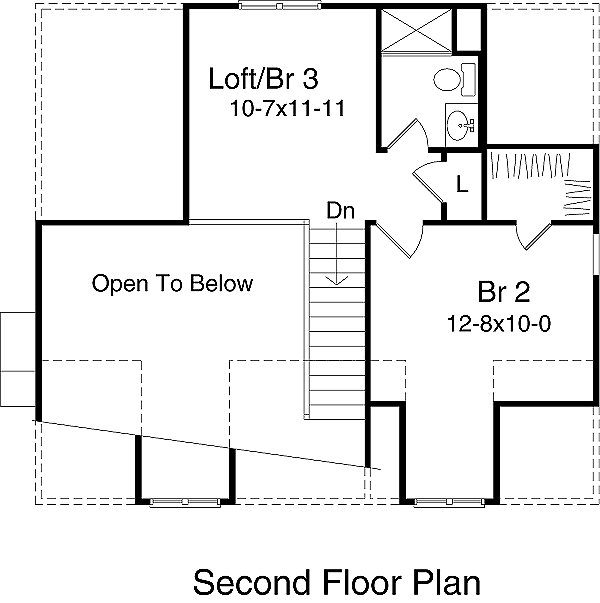 House Design - Country Floor Plan - Upper Floor Plan #22-221