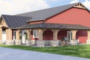 Barndominium Style House Plan - 2 Beds 2.5 Baths 1588 Sq/Ft Plan #1064-408 