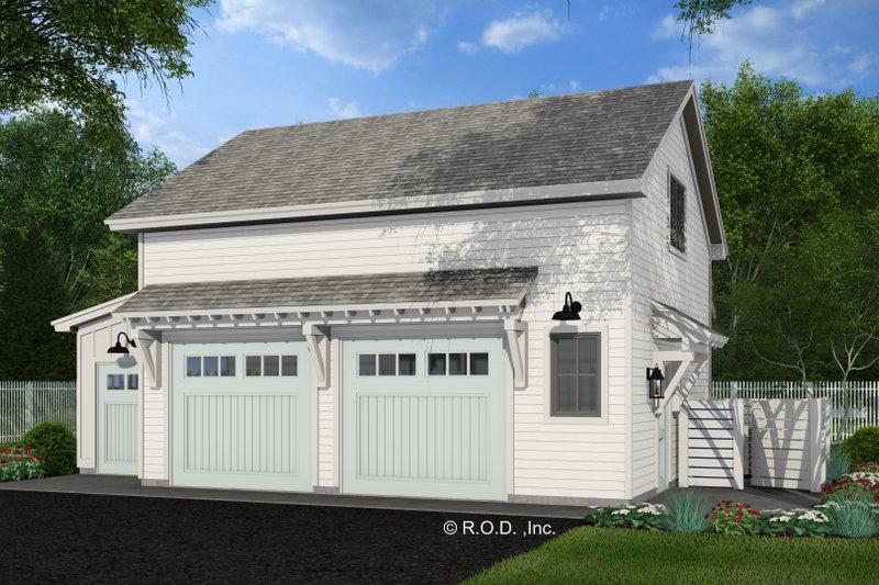 Dream House Plan - Exterior - Front Elevation 3 for Farmhouse House Plan #51-1581 - 1 bed, 1 bath