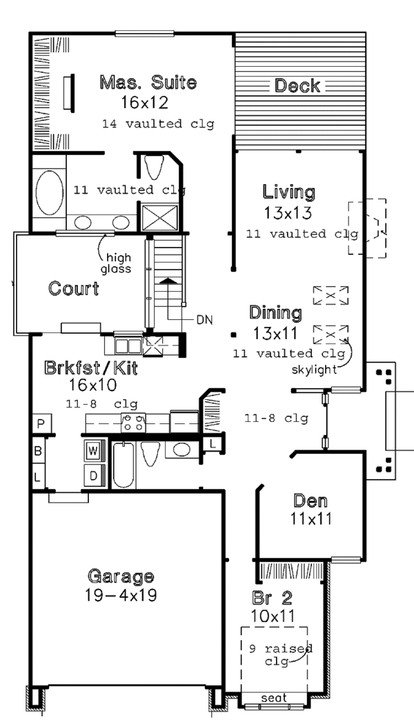 Dream House Plan - Bungalow Floor Plan - Main Floor Plan #320-746