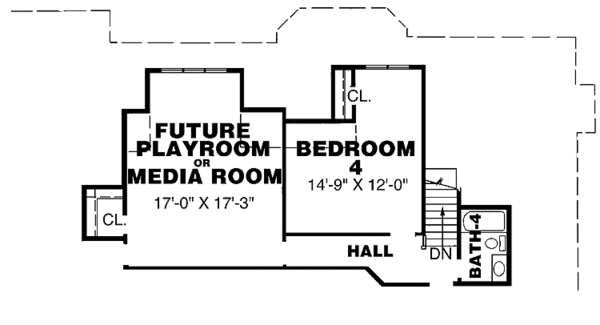 House Plan Design - Traditional Floor Plan - Upper Floor Plan #34-242