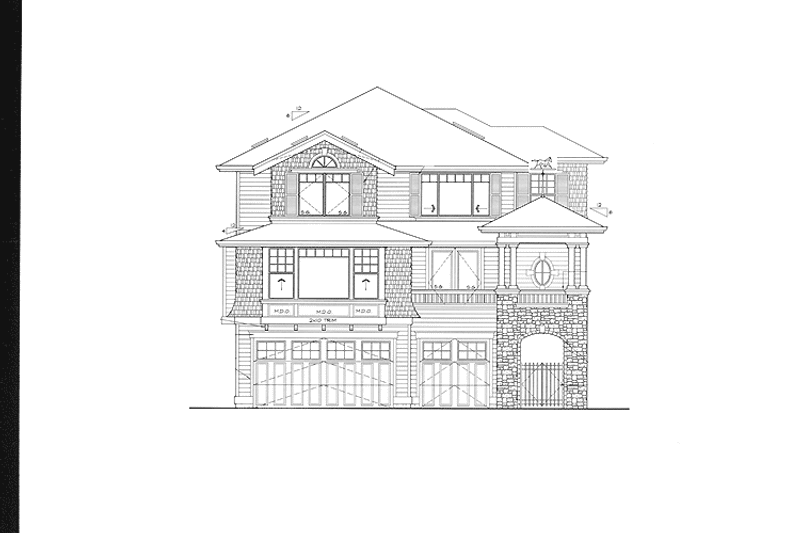 Home Plan - Exterior - Other Elevation for Craftsman House Plan #132-245 - 3 bed, 2.5 bath