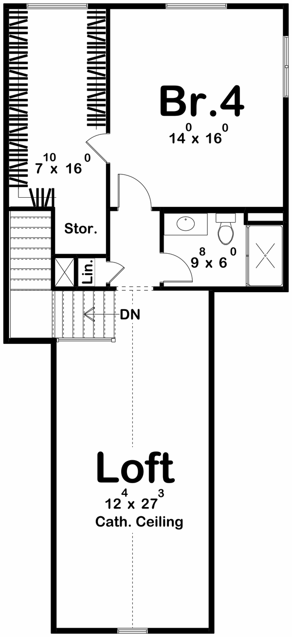 Home Plan - Farmhouse Floor Plan - Upper Floor Plan #455-502