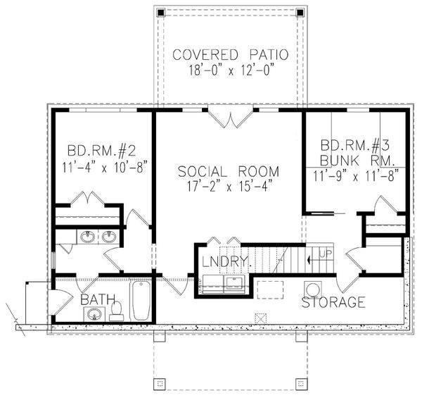 Home Plan - Cottage Floor Plan - Upper Floor Plan #54-596