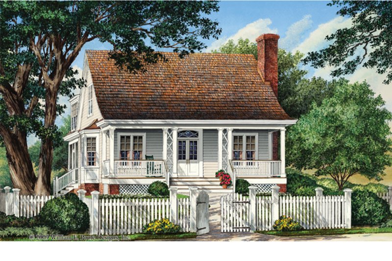 Architectural House Design - Traditional Exterior - Front Elevation Plan #137-358