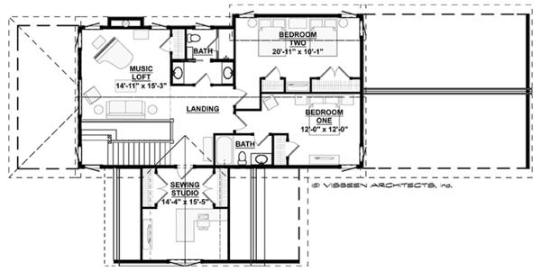 Architectural House Design - Country Floor Plan - Upper Floor Plan #928-278