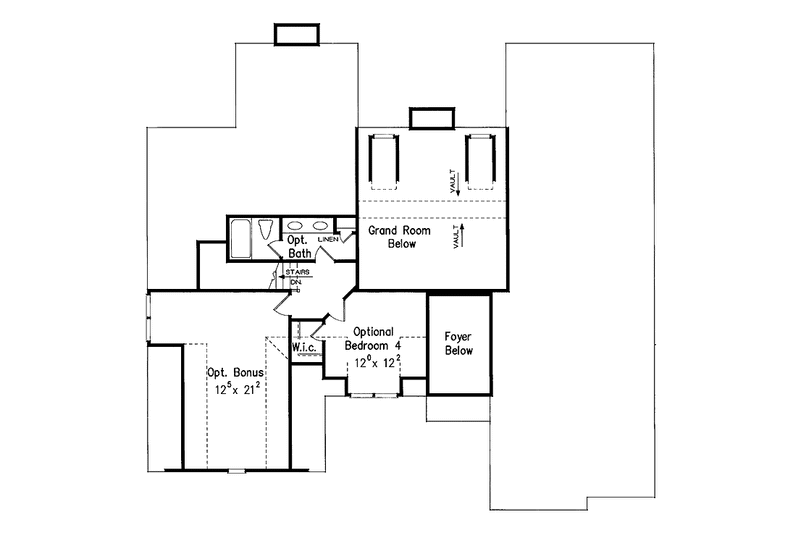 Home Plan - Floor Plan - Other Floor for Colonial House Plan #927-634 - 4 bed, 2.5 bath