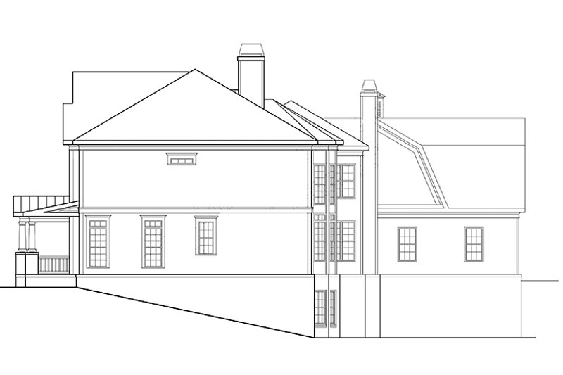 Dream House Plan - Exterior - Other Elevation for Classical House Plan #927-845 - 5 bed, 4.5 bath