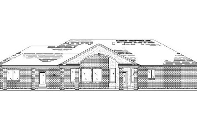 Dream House Plan - Exterior - Rear Elevation for Traditional House Plan #5-253 - 3 bed, 3.5 bath