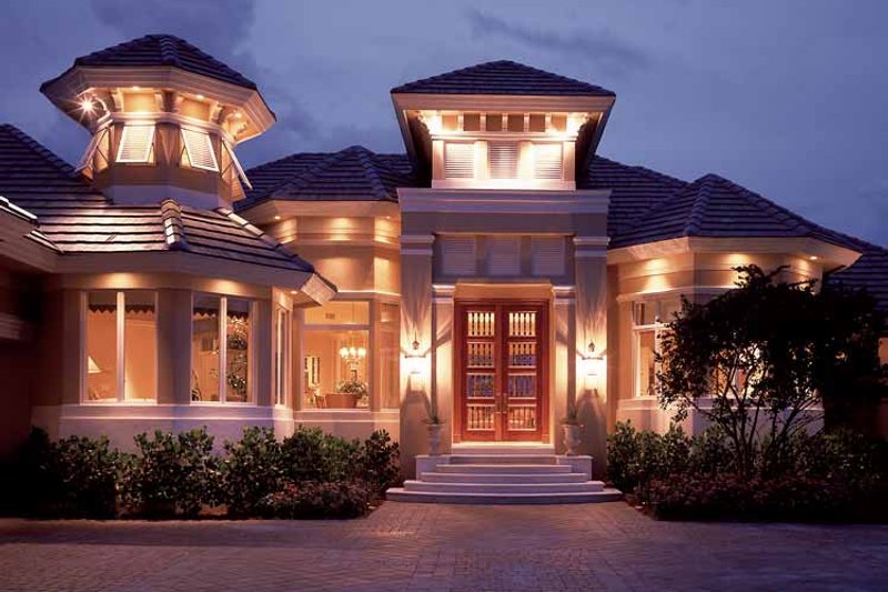 House Design - Exterior - Front Elevation 3 for Mediterranean House Plan #930-194 - 3 bed, 4.5 bath