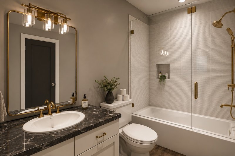 Architectural House Design - Interior - Bathroom for Modern House Plan #1064-496 - 2 bed, 2 bath