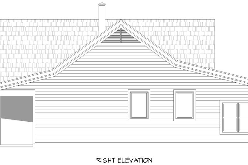 House Plan Design - Exterior - Other Elevation 1 for Ranch House Plan #932-740 - 2 bed, 2 bath