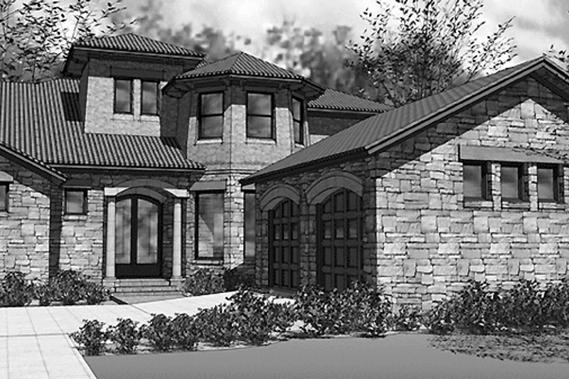 Architectural House Design - European Exterior - Front Elevation Plan #120-223