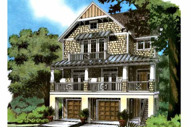 Architectural House Design - Country Exterior - Front Elevation Plan #991-15