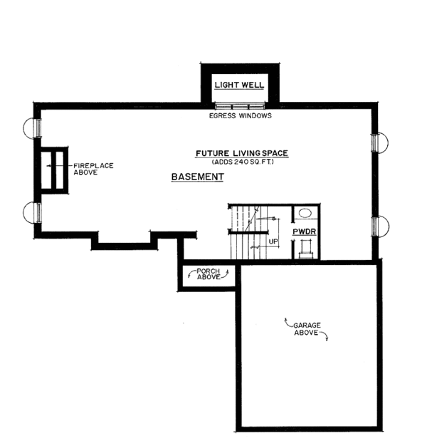 Home Plan - Country Floor Plan - Lower Floor Plan #1016-80