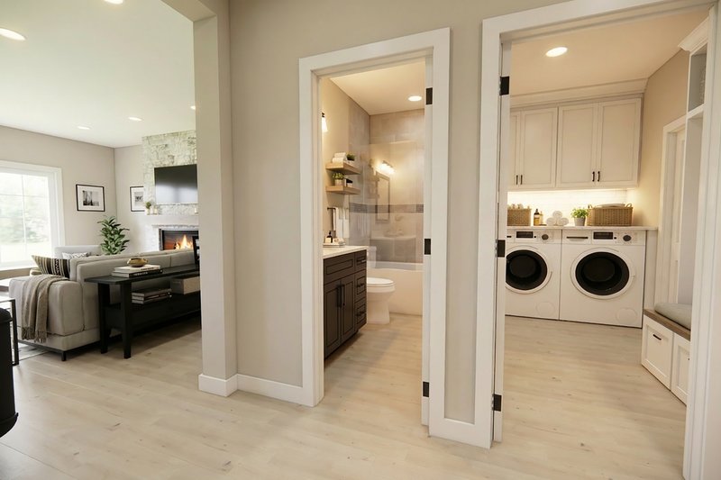 Dream House Plan - Interior - Laundry 1 for Farmhouse House Plan #51-1529 - 3 bed, 2 bath