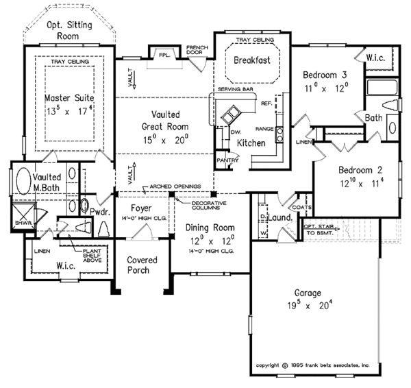Architectural House Design - Traditional Floor Plan - Main Floor Plan #927-128
