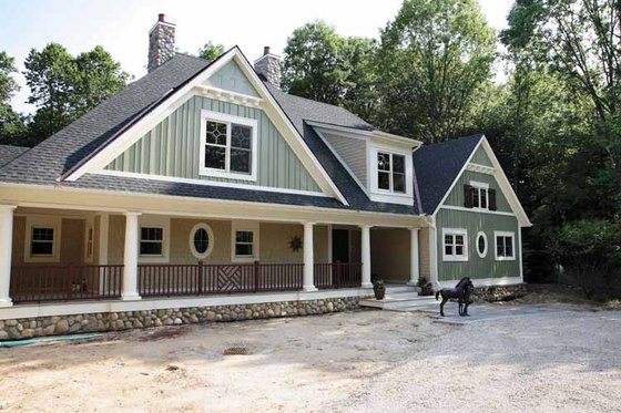 Exterior - Front Elevation 5 for Traditional House Plan #928-33 - 5 bed, 4.5 bath